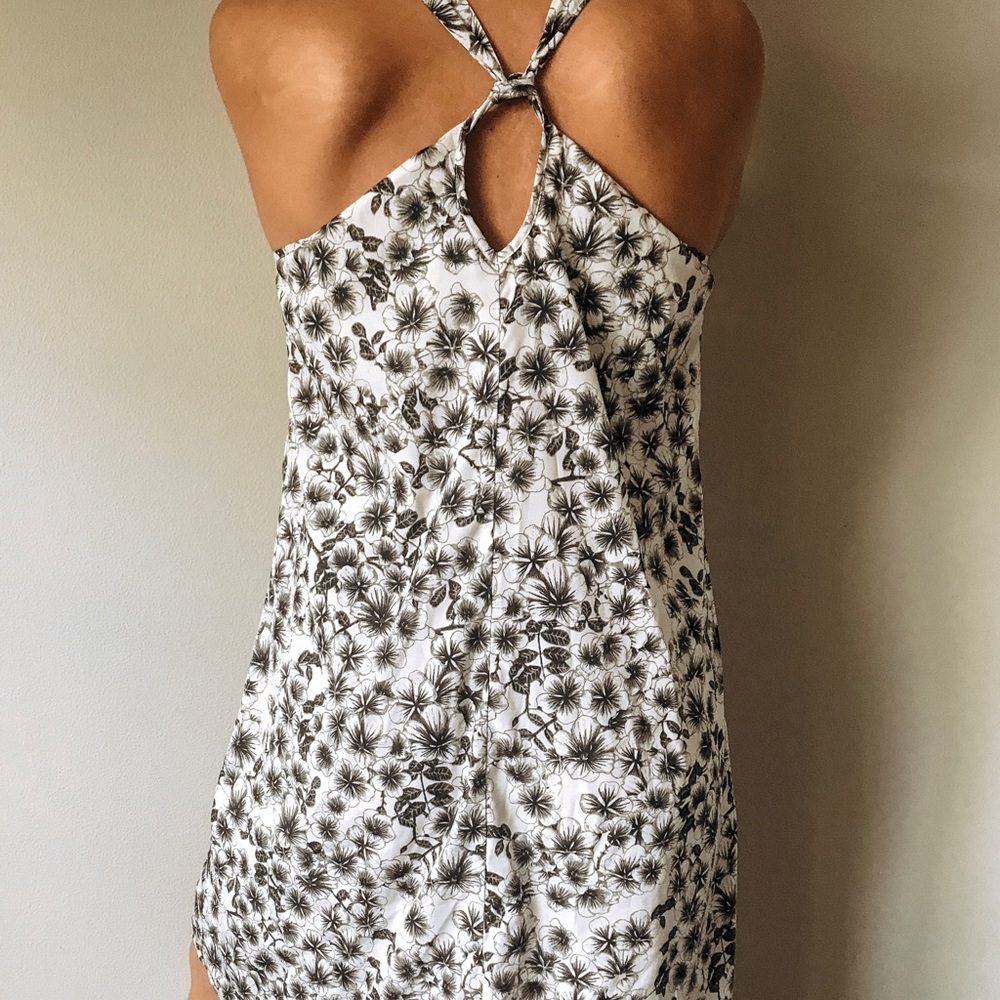 H&M Lightweight black and white floral dress.